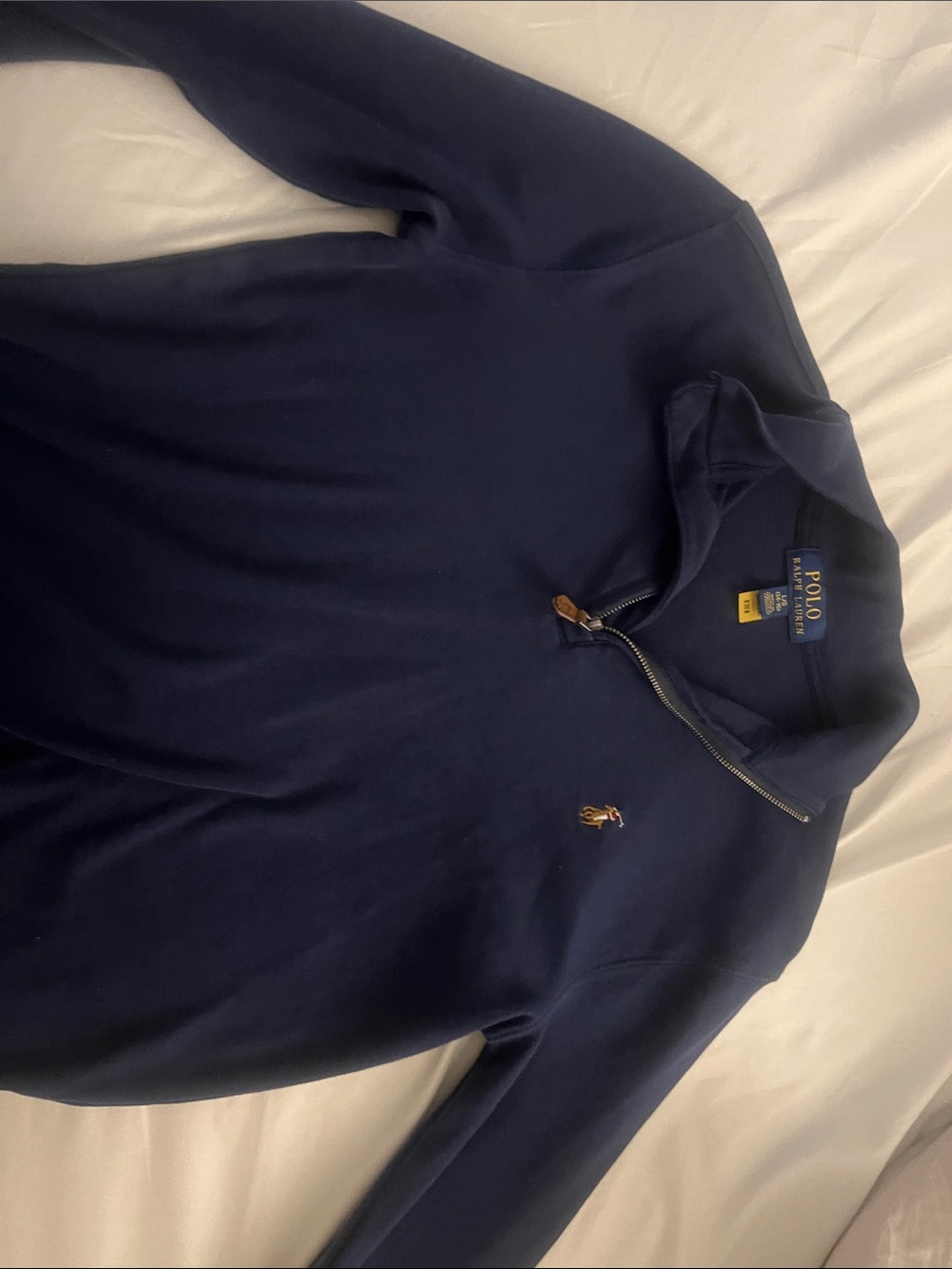 Polo by Ralph Lauren Navy Half-Zip Sweater with Pony